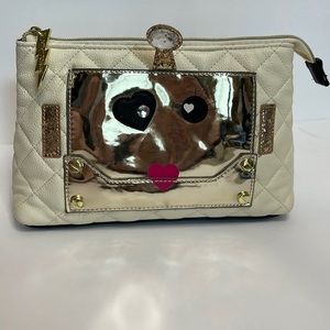Betsey Johnson Cosmo Robot Makeup Bag Clutch